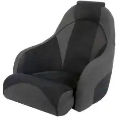 Stol med kombinert st&aring;/sitte funksjon. M&oslash;rkegr&aring; farge.