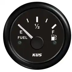 <p>Tankm&aring;ler for drivstoff med sort ramme. Amerikansk standard.</p>
