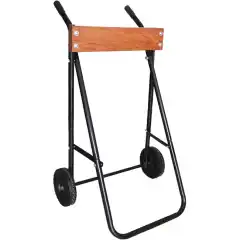 Sammenleggbar motortralle m/hjul i st&aring;l. For motorer opptil opptil 100 kg (30 HK).