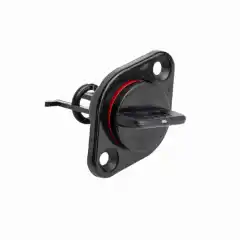 <p>Svart rundt bunnplugg med r&oslash;d pakning og oval base. Passer for Grand S250 til G480.</p>
