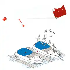 Fugleskremselet Gullsweep drives av vinden, og propellen holder m&aring;ker og andre fugler effektivt unna.