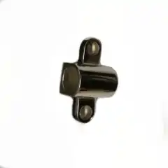 Kalesjebeslag i forkrommet messing.