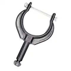 &Aring;regaffel i nylon/plast med l&aring;s i bunn og tverrg&aring;ende bolt.