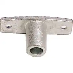 &Aring;regaffelholder for nedfelling i galvanisert st&aring;l. 15 mm &aring;pning.