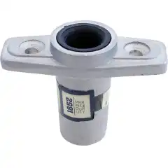 <p>&Aring;regaffelholder for nedfelling i aluminium med nylonforing.</p>
