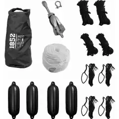 <p>Alt du trenger for &aring; kunne fort&oslash;ye b&aring;ten. Svarte fendere, svarte fort&oslash;yningstau.</p>
