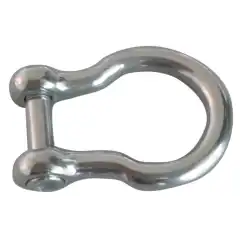 Med forsenket unbrakoskrue. Rustfri AISI 316.