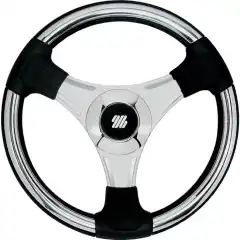 Eksklusivt ratt av rustfritt st&aring;l fra Ultraflex.