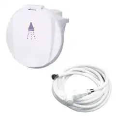 Praktisk cockpitdusj og innfelt deksel for montering med 3 meter lang slange.