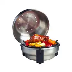 En veldig fin grill som er designet for bruk med kull eler briketter.