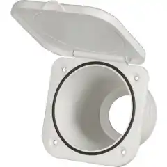 Dusjboks "Top line" i hvit plast. Kan monteres horisontalt og vertikalt.<br />
 