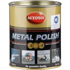 <p>Rense- og poleringspasta fra Autosol for alle metaller og gelcoatprodukter. Boks p&aring; 750 ml.</p>
