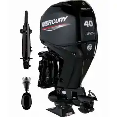 Elektrisk start, lang stamme, elektrisk trim/tilt og rorkult. Jet propulsjon.