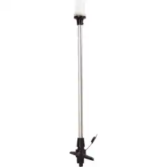 <p>Rundtlysende lanterne p&aring; mast i aluminium.</p>
