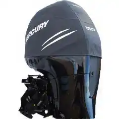 Ventilert og formsydd motortrekk av h&oslash;y kvalitet med originaldekaler for Mercury.