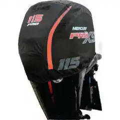 <p>Ventilert og formsydd motortrekk med originaldekaler for Mercury.</p>
