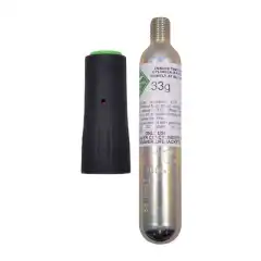 Standard 33 gram CO2 gasspatron med cellulosetablett UML MK5.<br />
 