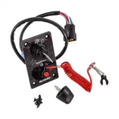 <p>Panel med b&aring;de d&oslash;dmannsknapp og tenningsl&aring;s til utvalgte Suzuki modeller.</p>
