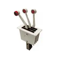 Mercury Zero Effort 3-spak toppmontert kontrollboks for gass m/trim hvit.