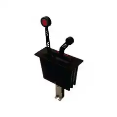 Mercury Zero Effort 2-spak toppmontert gir/gass kontrollboks for gass u/trim sort.